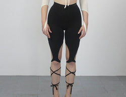 GiGi  lace up bow tie pants