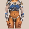 African print swimsuit 