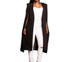 Womens Cape Blazer Split Open Front Cloak Jacket Workwear