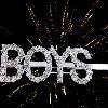 Boys rhinestone hair clip