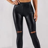 FAUX LEATHER SKINNY LEGGINGS 