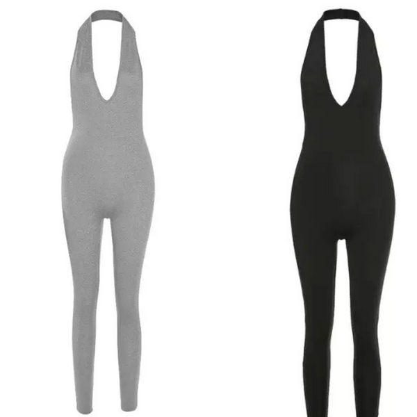 Yoga one piece v-neck jumpsuit