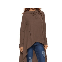 Plain Drawstring  oversize Hoodie