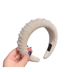 Ivy Luxury  Sponge headband with beads for women