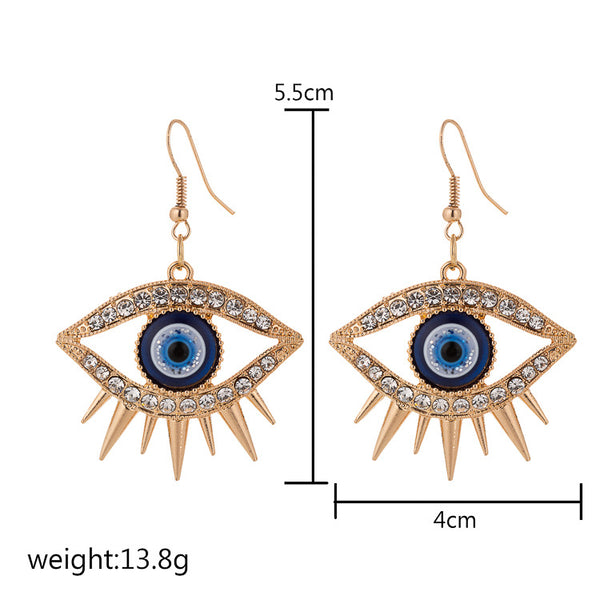 OC Blue Turkey eye earrings